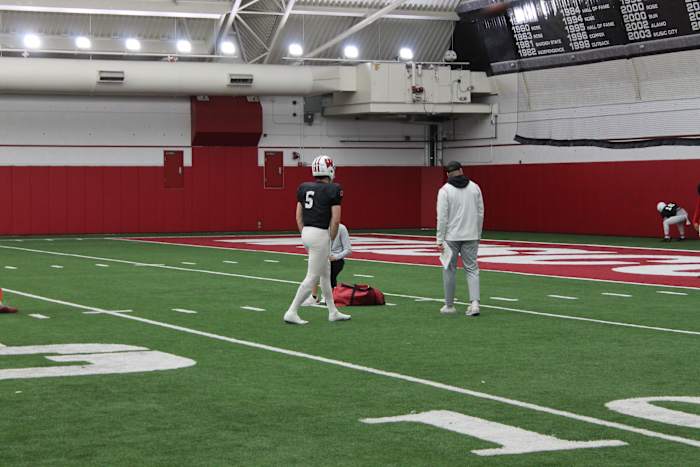 Wisconsin quarterback Graham Mertz.